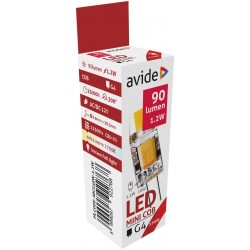 Avide LED G4 1.2W COB Θερμό 2700K