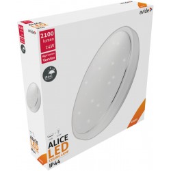 Avide LED Ceiling Lamp Oyster IP44 Alice 24W 380*110mm NW 4000K