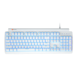 MT-MK600MX Mechanical Keyboard / Blue Switches / White