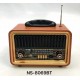 Επαναφορτιζόμενο ραδιόφωνο Retro - NS-8069BT - 880699 - Brown