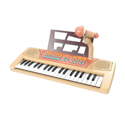 Παιδικό πιάνο με μικρόφωνο - 808-17 - 161267 - Beige