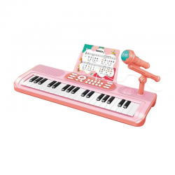 Παιδικό αρμόνιο με μικρόφωνο - 37 - USB - 161284 - Pink
