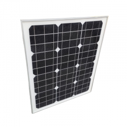 Μονοκρυσταλλικό ηλιακό πάνελ - Solar Panel - 20W - 12V - 602210
