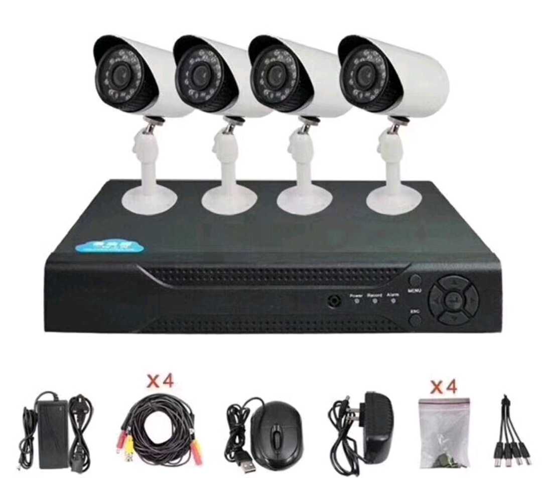Ενσύρματο καταγραφικό δικτύου με 4 κάμερες - CCTV Security Recording System - 020231