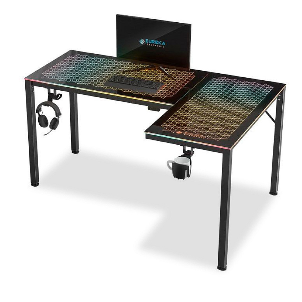 Gaming Γραφείο - Eureka Ergonomic® ERK-GD-L60R-B-EU 152x101x76 εκ.